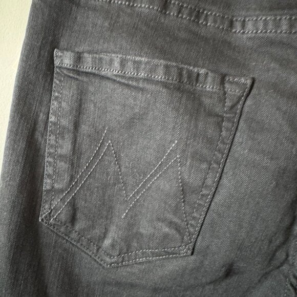 MOTHER Mid Rise Dazzler Ankle in Not Guilty (Black) - Picture 5 of 6